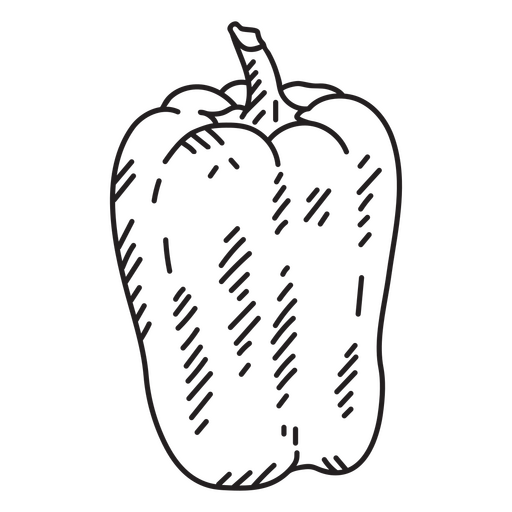 Bell pepper food icon PNG Design