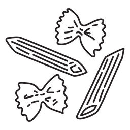 Iconos de pasta Diseño PNG