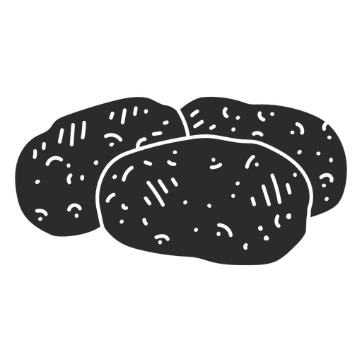 ícone de recorte de batatas Desenho PNG