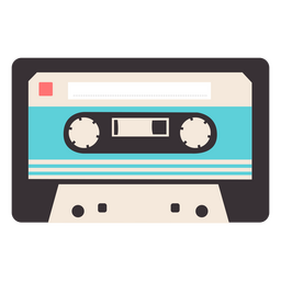 Icono de casete azul Diseño PNG