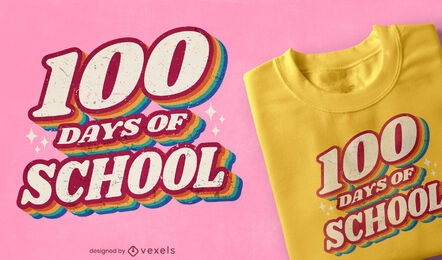 School days quote retro t-shirt design