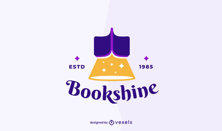 Reading books business logo template