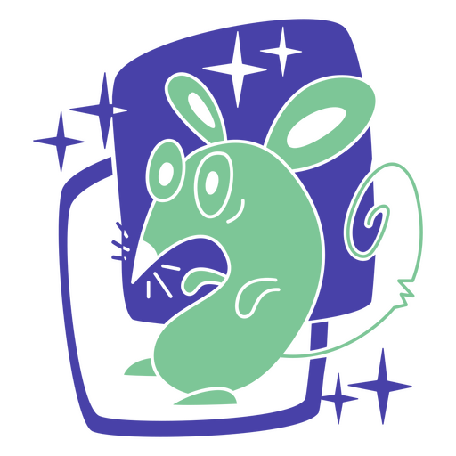 Recorte brilhante de rato de Halloween Desenho PNG