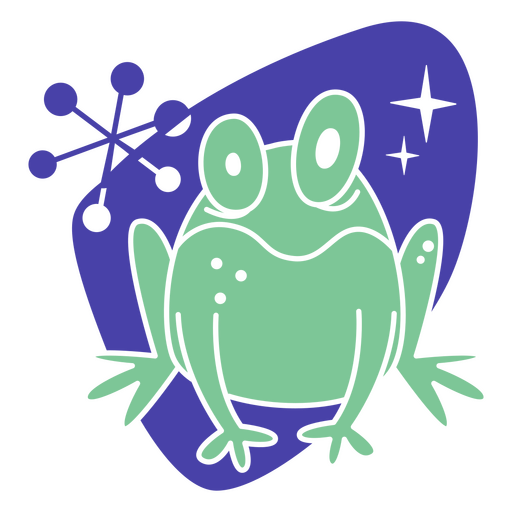 Desenho de sapo de meados do século Desenho PNG