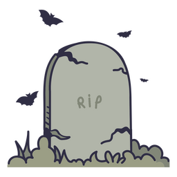 Cartoon-Friedhofsstein PNG-Design