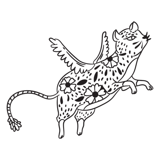 Decorativo roedor volador criatura popular mexicana Diseño PNG
