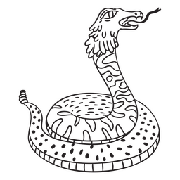 Escultura mexicana serpiente Diseño PNG