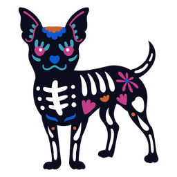 Chihuahua Hund mexikanische Feiertagsikone PNG-Design