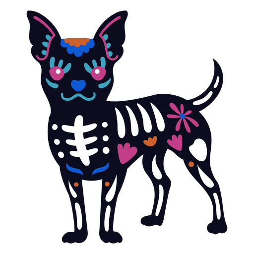 Chihuahua perro icono de fiesta mexicana Diseño PNG