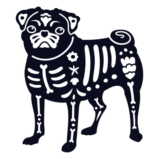 Ícone de feriado mexicano de cachorro Pug Desenho PNG