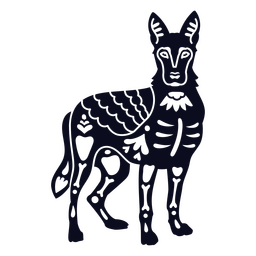Icono de vacaciones mexicanas de perro esponjoso Diseño PNG