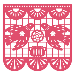 decorações vermelhas do feriado mexicano Desenho PNG