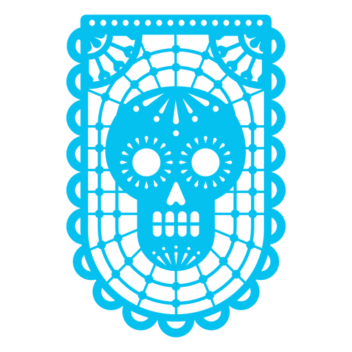 decoração de caveira de feriado mexicano Desenho PNG