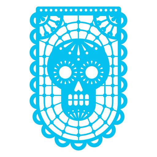 Mexican holiday skull decoration PNG Design