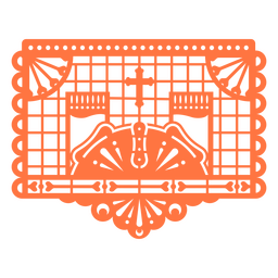 Decorações de férias mexicanas papel picado Desenho PNG