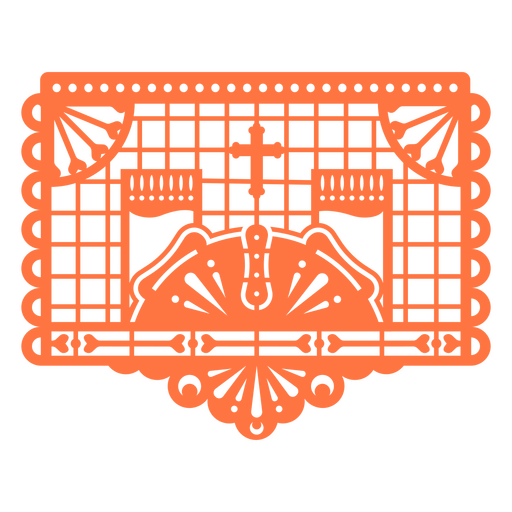 Decorações de férias mexicanas papel picado Desenho PNG