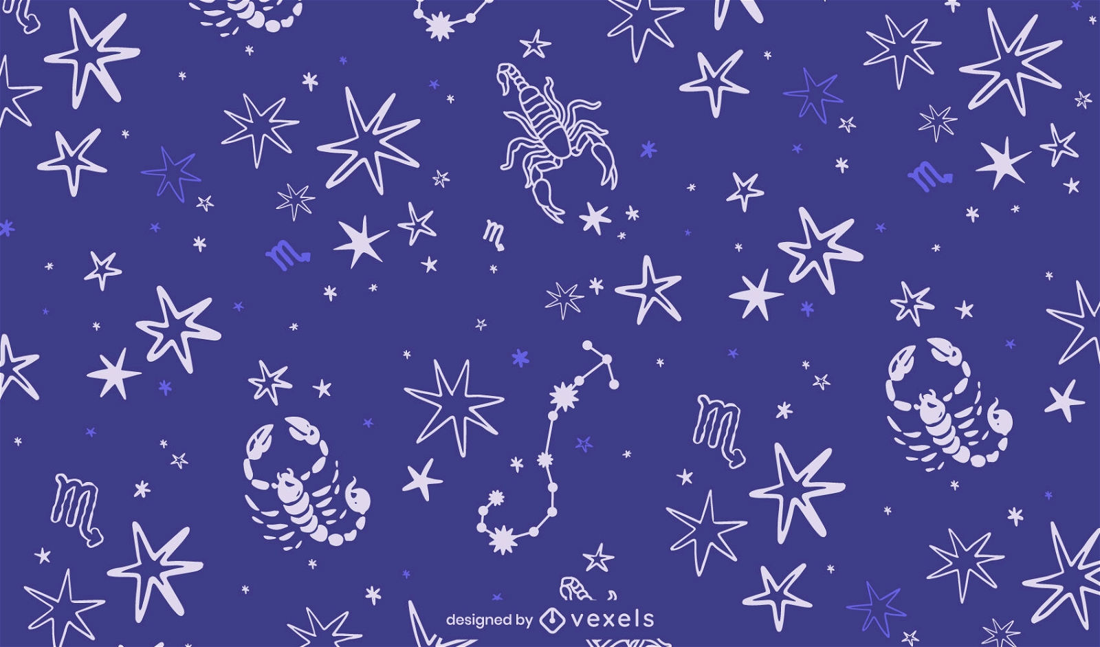 Scorpio constellation zodiac sign pattern