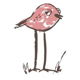 Kleine Vogelhand gezeichnet PNG-Design