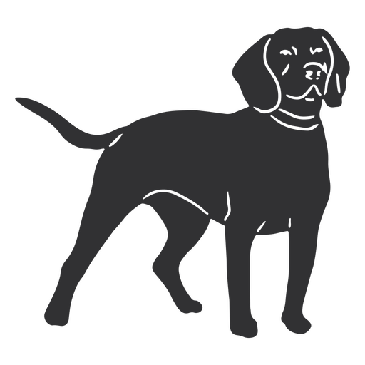 Detaillierte bayerische Hundesilhouette PNG-Design