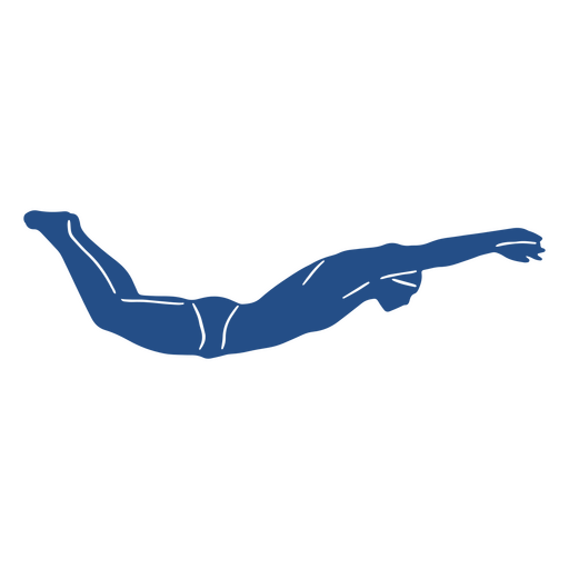 Schwimmsportler Silhouette PNG-Design