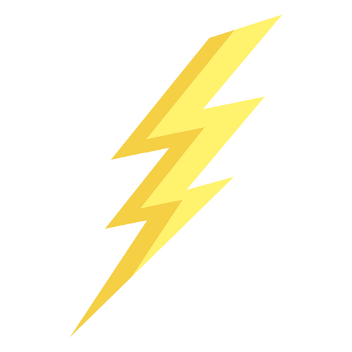 Lightning cartoon icon PNG Design