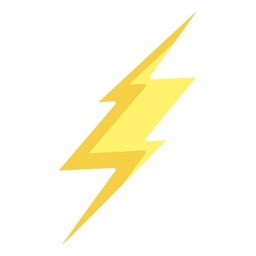 Cartoon Thunderbolt Icon PNG & SVG Design For T-Shirts