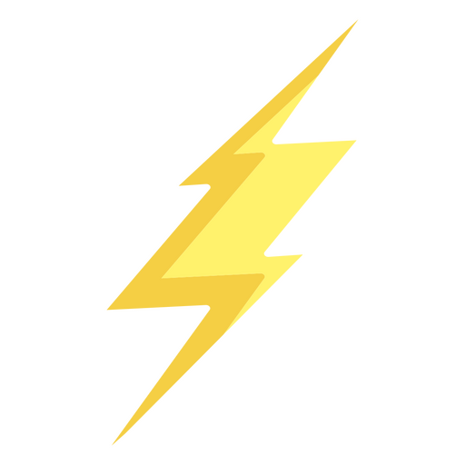 Cartoon thunderbolt icon PNG Design