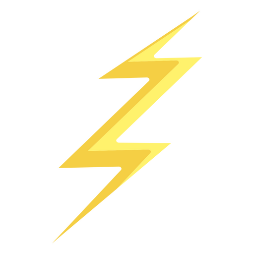 Lightning bolt cartoon icon PNG Design