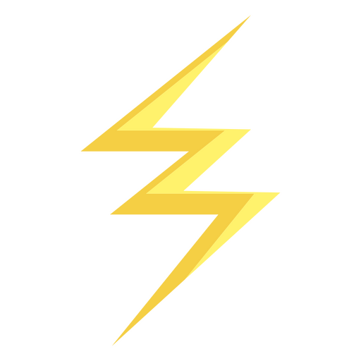 Thunderbolt ícone simples de desenho animado Desenho PNG