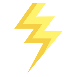 Simple lightning bolt icon PNG Design Transparent PNG