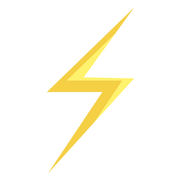 Thunderbolt minimalist icon PNG Design Transparent PNG