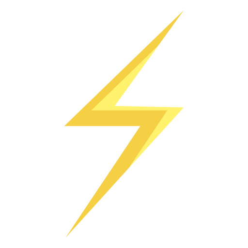 Ícone minimalista do Thunderbolt Desenho PNG