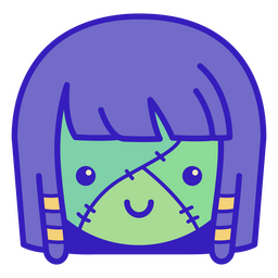 Lindo personaje de mujer momia Diseño PNG
