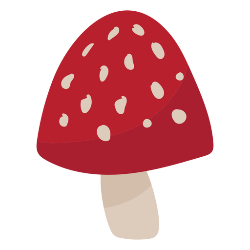 Chonky red mushroom fly agaric PNG Design