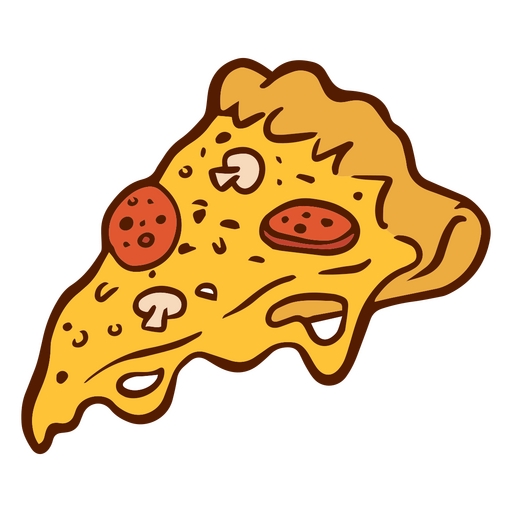 Fatia de pizza ícone detalhado Desenho PNG