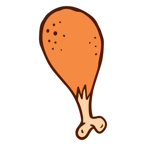 Chicken drumstick icon PNG Design