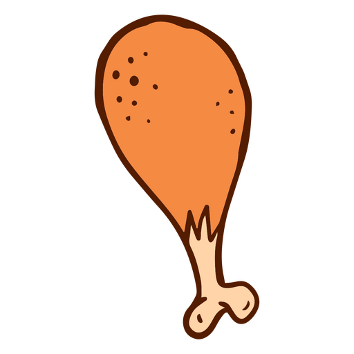 Hähnchenschenkel-Symbol PNG-Design
