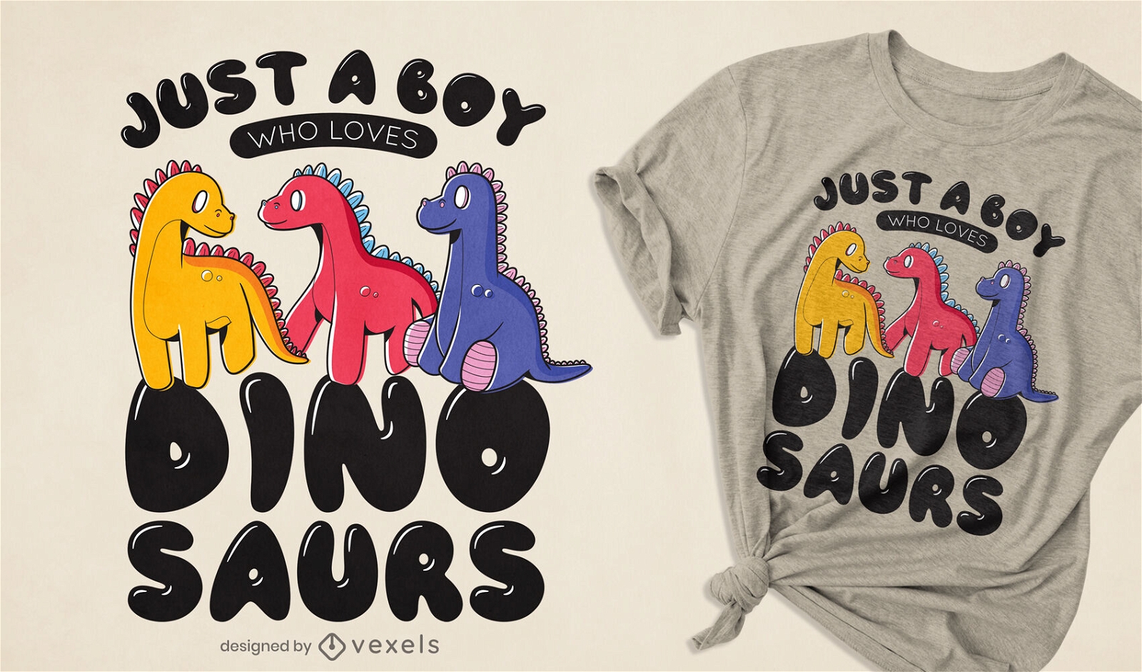 Dinosaur toys t-shirt design