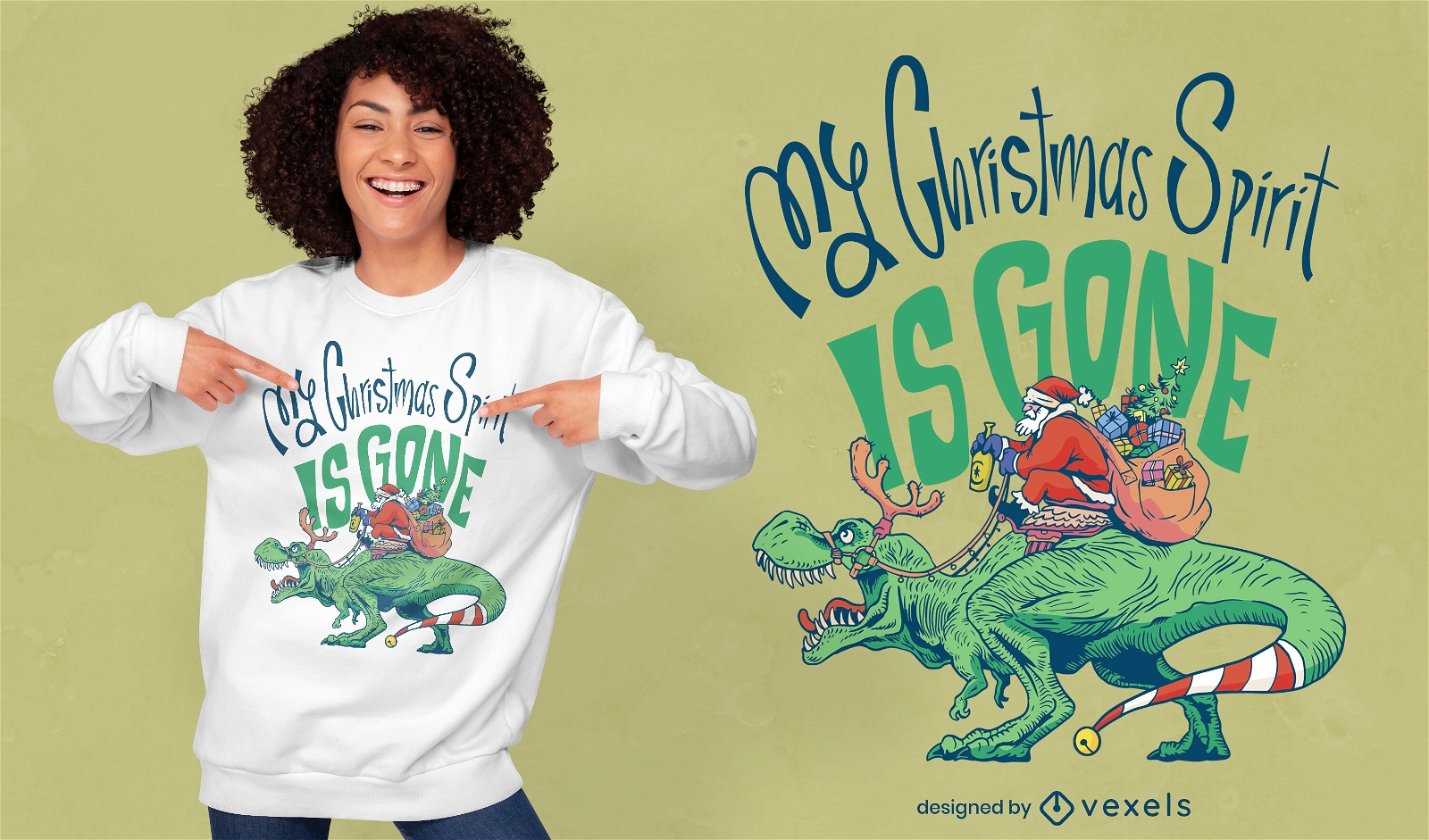 Cooles Anti-Weihnachts-T-Shirt-Design