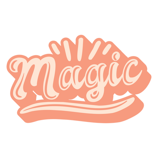 Magisch unterstrichenes funkelndes Zeichen PNG-Design