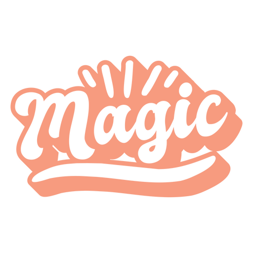 Magic sparkly decorative sign PNG Design