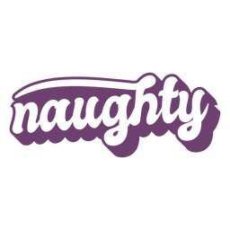 Naughty cursive sign PNG Design Transparent PNG