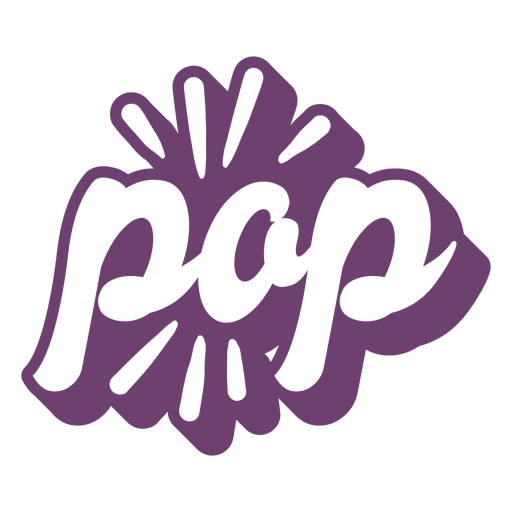 Funkelndes Pop-Schild PNG-Design