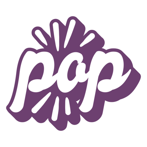 Pop sinal brilhante Desenho PNG