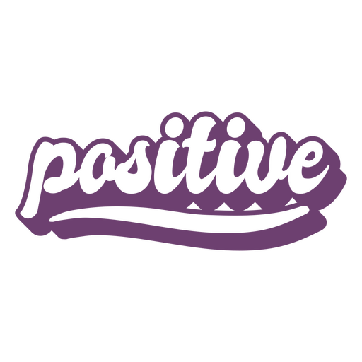Positive cursive underlined sign PNG Design