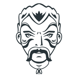 Personagem de homem de circo bigodudo Desenho PNG