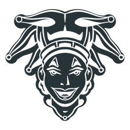 Zirkusnarr Charakterkopf PNG-Design