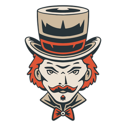 Big Hat Circus Presenter PNG & SVG Design For T-Shirts