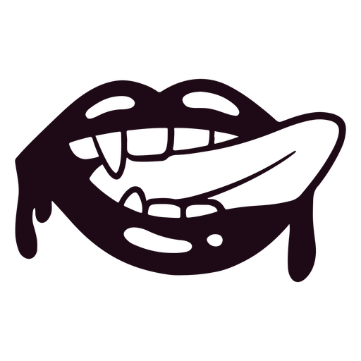 Design PNG E SVG De Desenho De Boca De Monstro Assustador Para