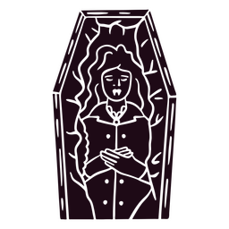 recorte de vampiro dormindo Desenho PNG